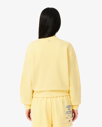 Oversized-Sweatshirt mit Falten und Druck