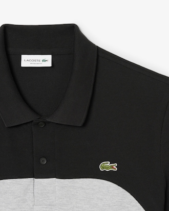 Regular Fit-Polohemd L.12.12 mit Colorblock-Design