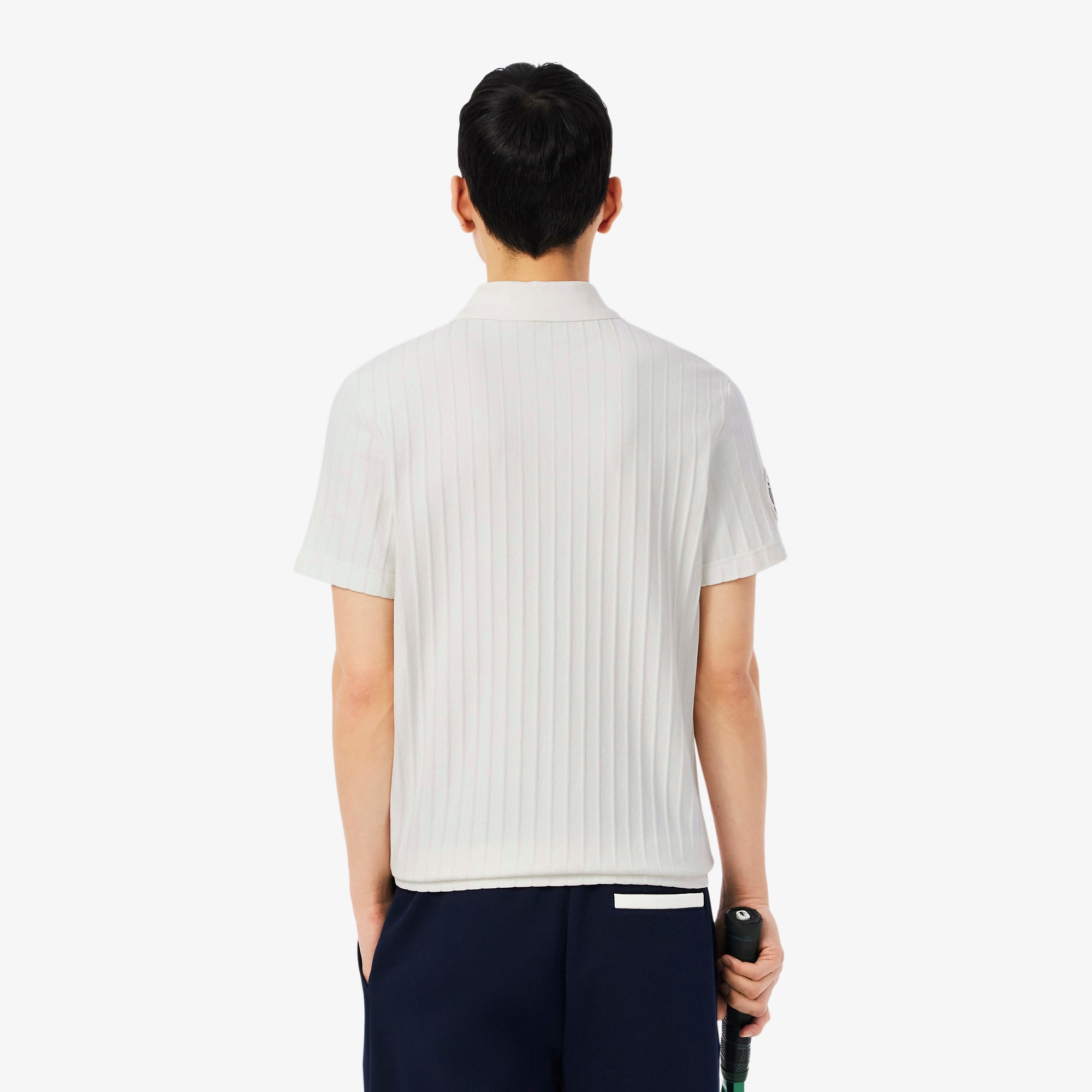 Thumbnail - Lacoste Polohemd Heritage mit Badge und Ultra Dry-Technologie - Weiß Size M