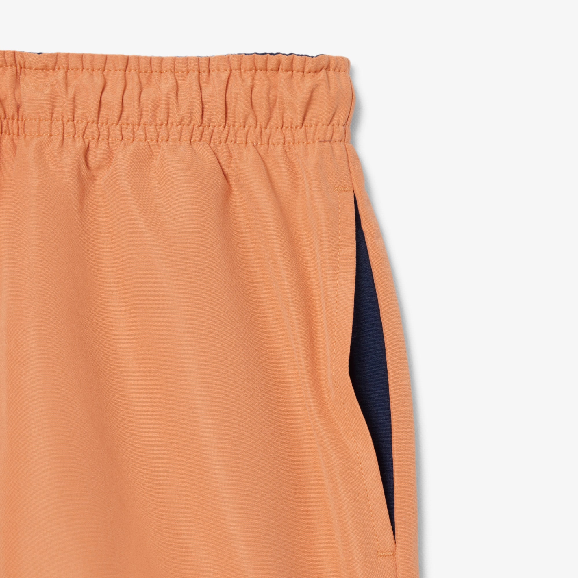 Thumbnail - Lacoste Einfarbige Badehose mit Futter - Orange Size 10 - 12A