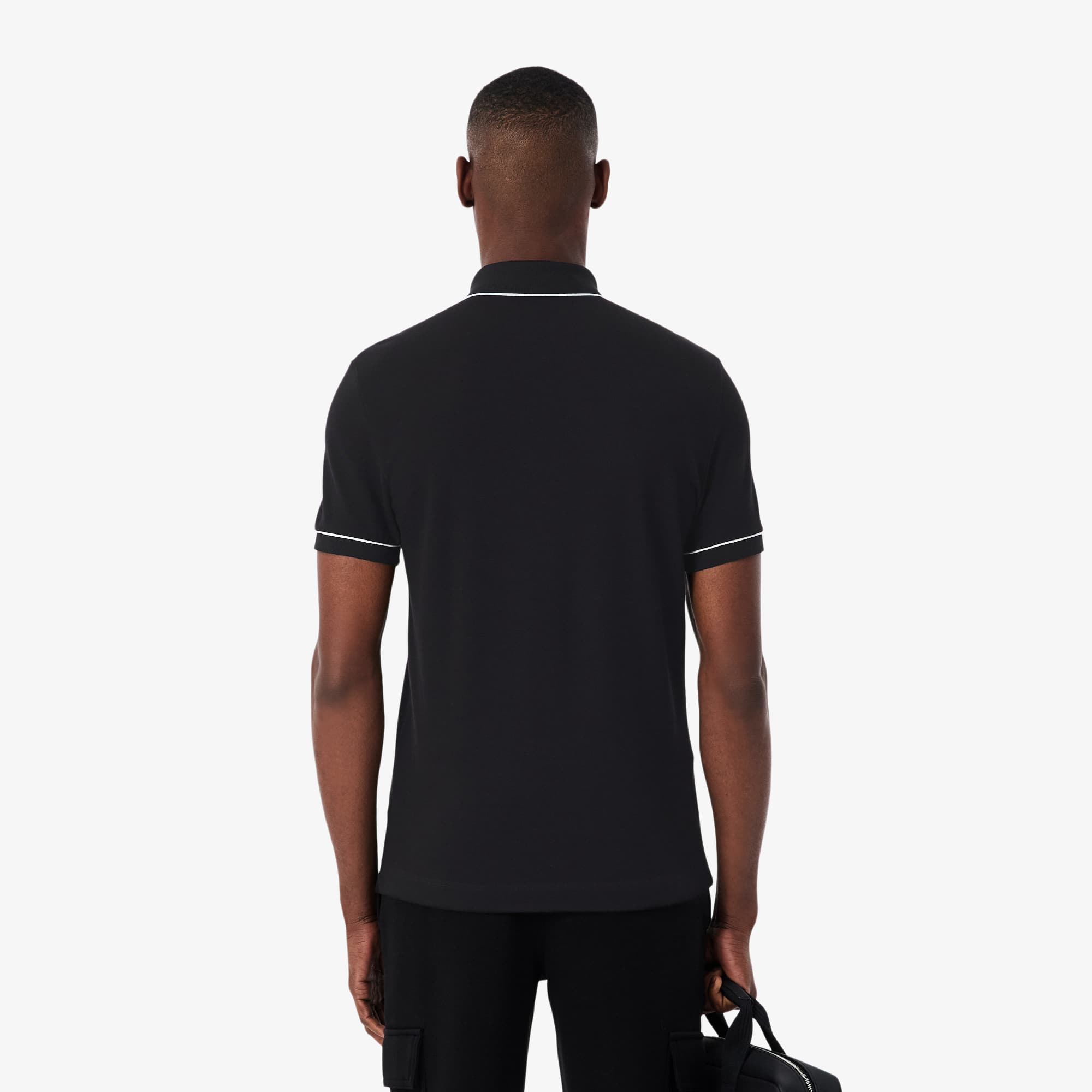 Thumbnail - Lacoste Regular Fit-Polohemd Paris aus Stretch-Piqué - Schwarz Size S
