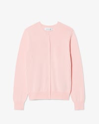 Cardigan mit 3D-Rippstrick aus Baumwolle