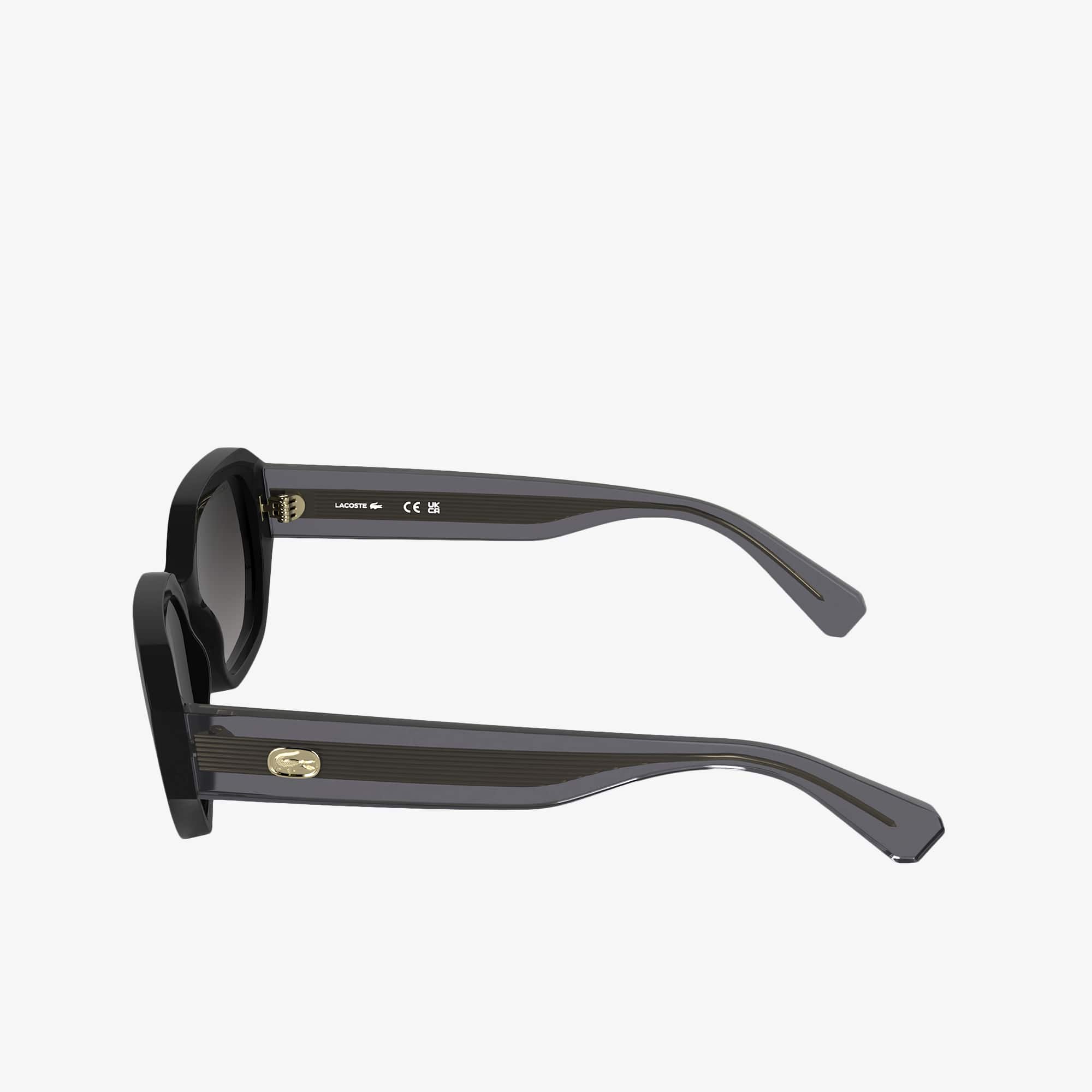 Thumbnail - Lacoste Ikonische Acetat-Sonnenbrille - BLACK / BLUE / BLACK Size One Size
