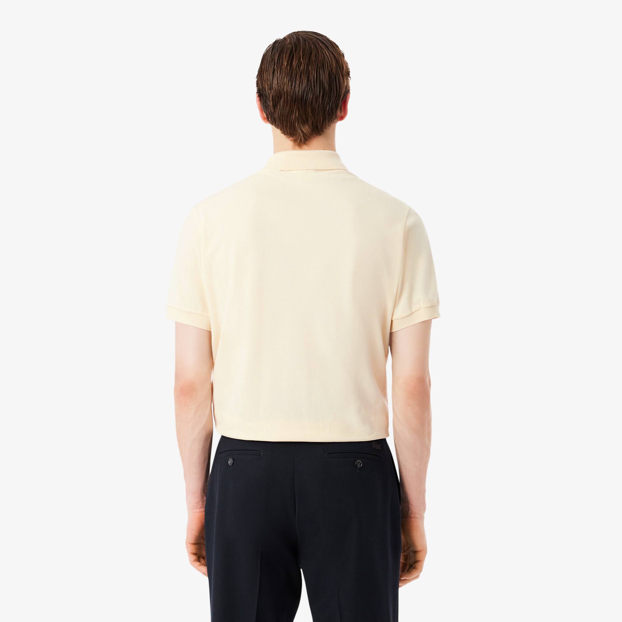 Thumbnail - Lacoste Classic Fit L.12.12 LIGHT Polo Shirt - Beige Size 6 - XL