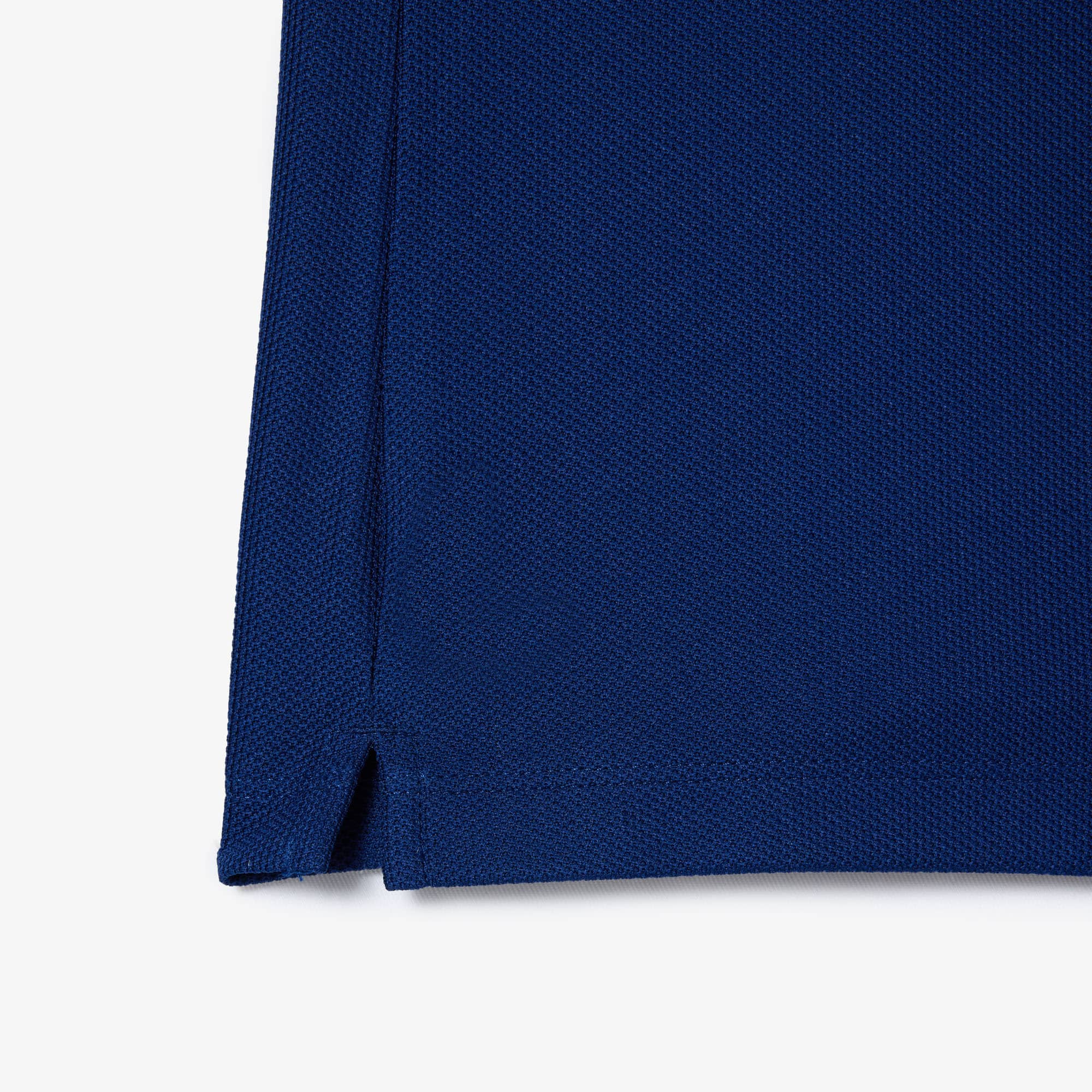 Thumbnail - Lacoste Tennis-Polohemd mit gestreiftem Kragen und UV-Schutz - Navy Blau Size 44