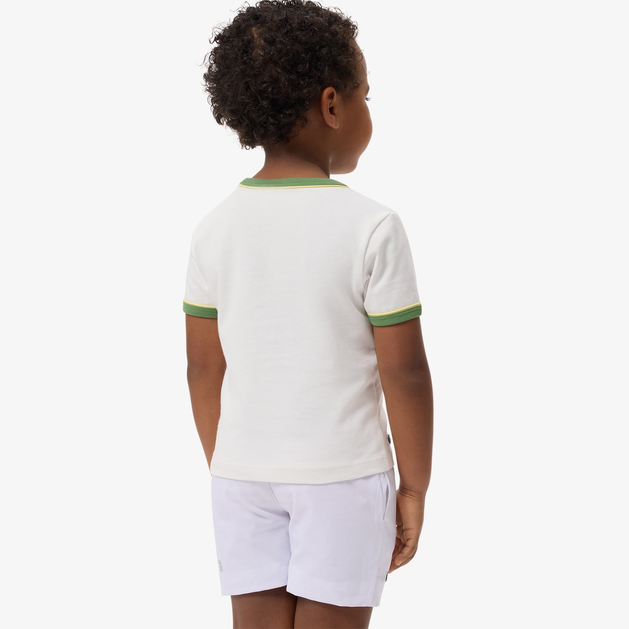 Thumbnail - Lacoste T-Shirt aus Baumwolle mit Print - Weiß Size 4 - 4A