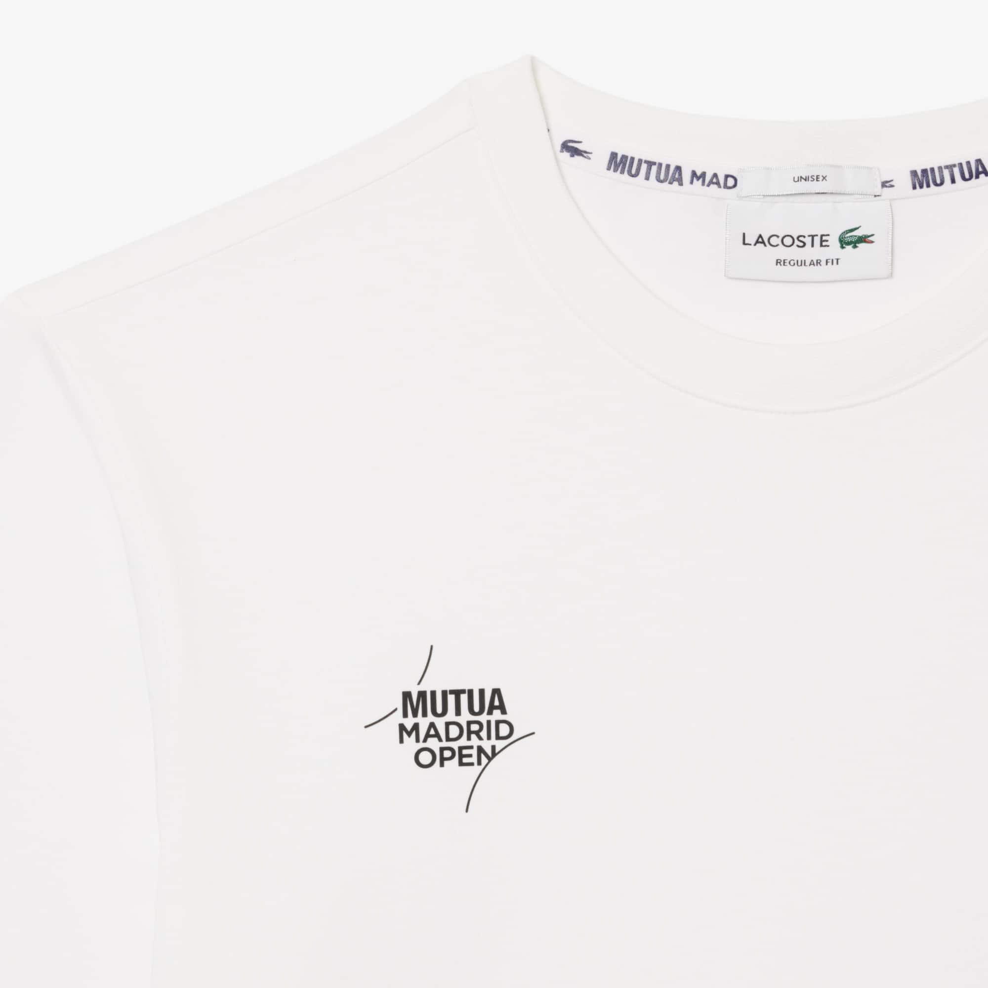Thumbnail - Lacoste T-Shirt Mutua Madrid Open Edition mit Print - Weiß Size XS