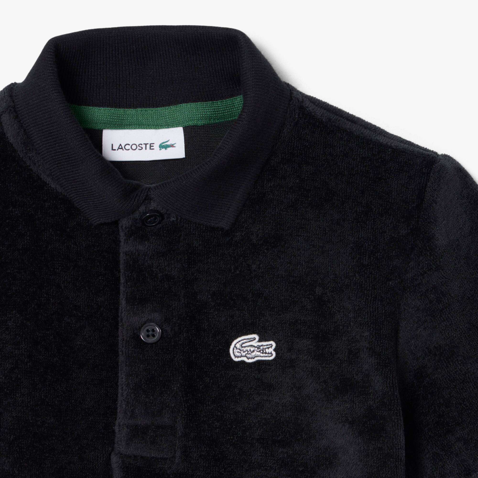Thumbnail - Lacoste Polohemd aus Petit Piqué - Schwarz Size 4 - 4A