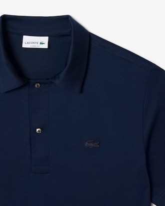Classic Fit-Polohemd Paris mit offenem Ausschnitt und Stickerei