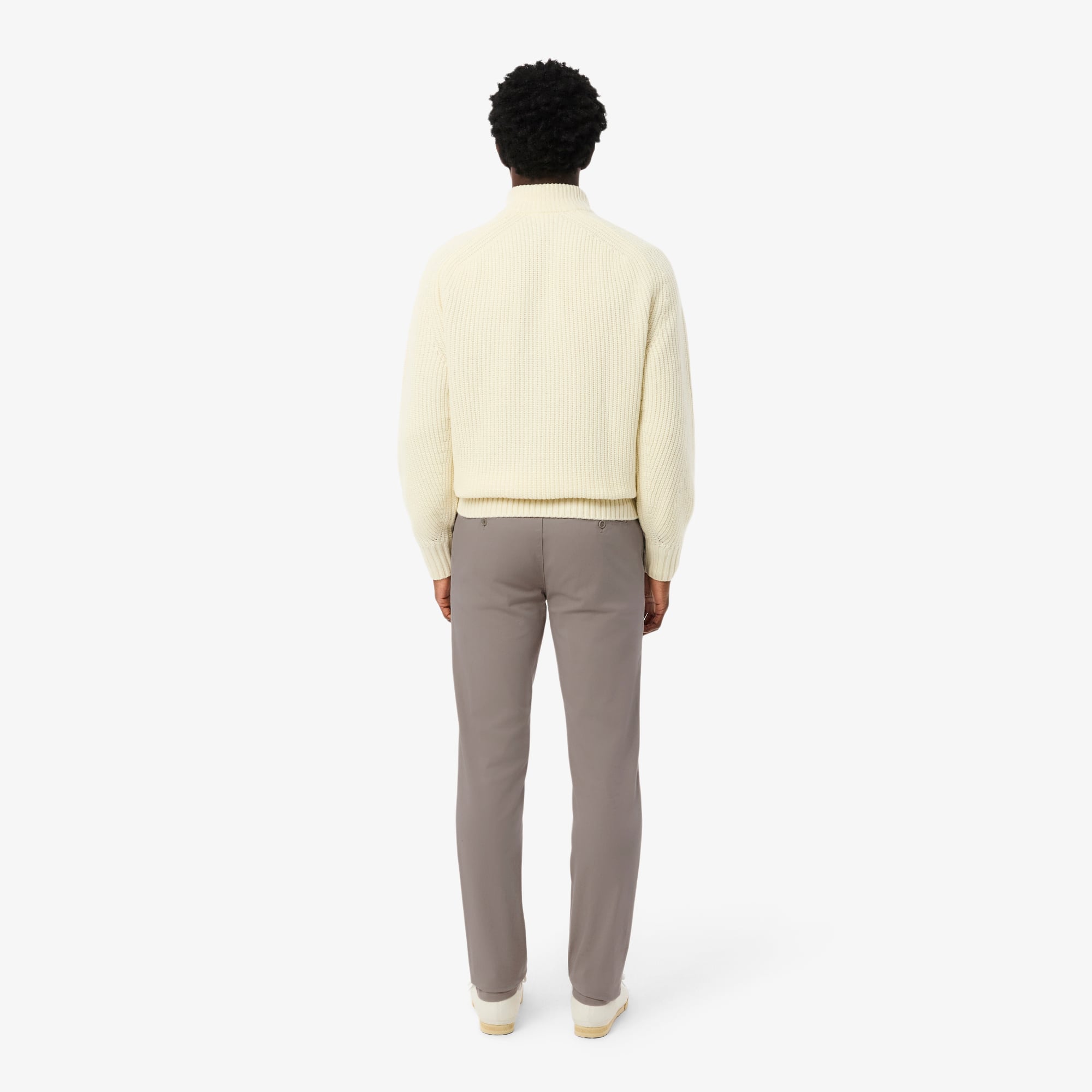 Thumbnail - Lacoste Slim Fit Chino-Hose aus Stretch-Baumwolle - Hellgrau Size 42/34