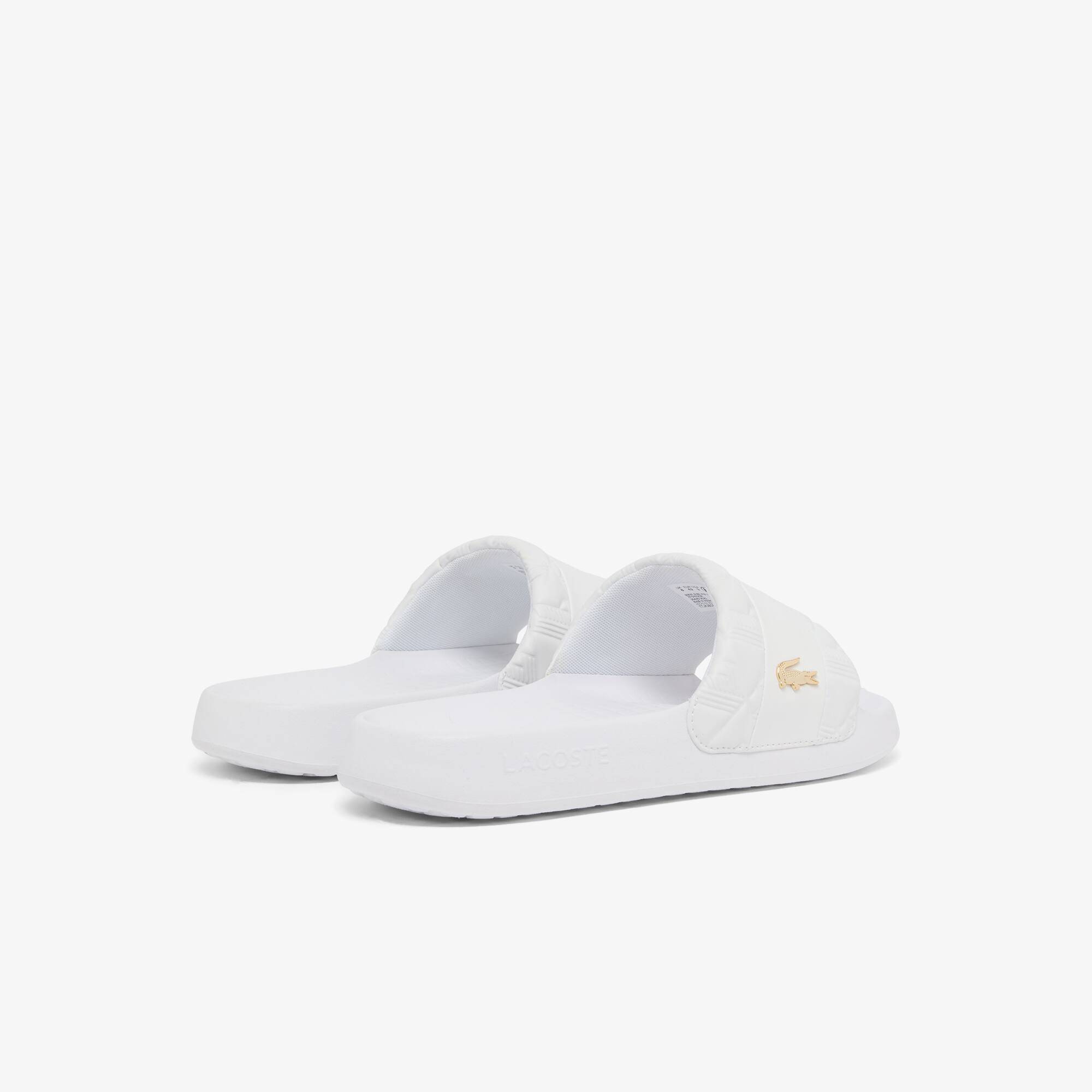 Thumbnail - Lacoste Herren-Schlappen Hybrid Serve - WHITE/WHITE Size 42