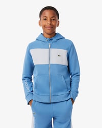 Hoodie mit Rei&szlig;verschluss und Colorblock-Design