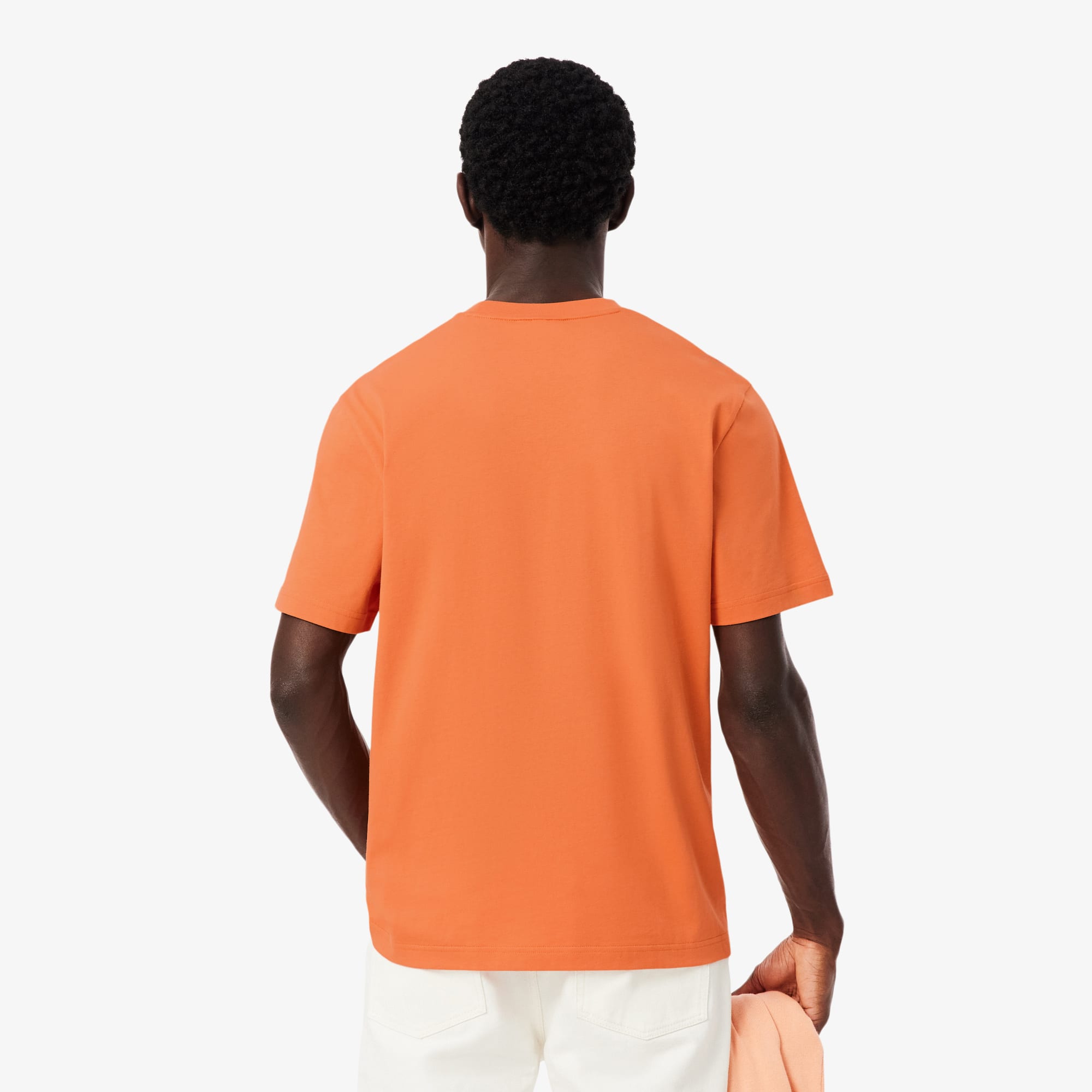 Thumbnail - Lacoste T-Shirt aus Baumwolle - Orange Size XXL