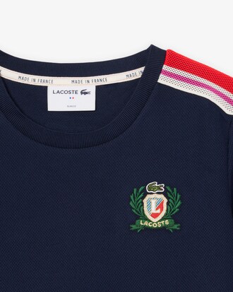 Französisches T-Shirt aus strukturiertem Piqué