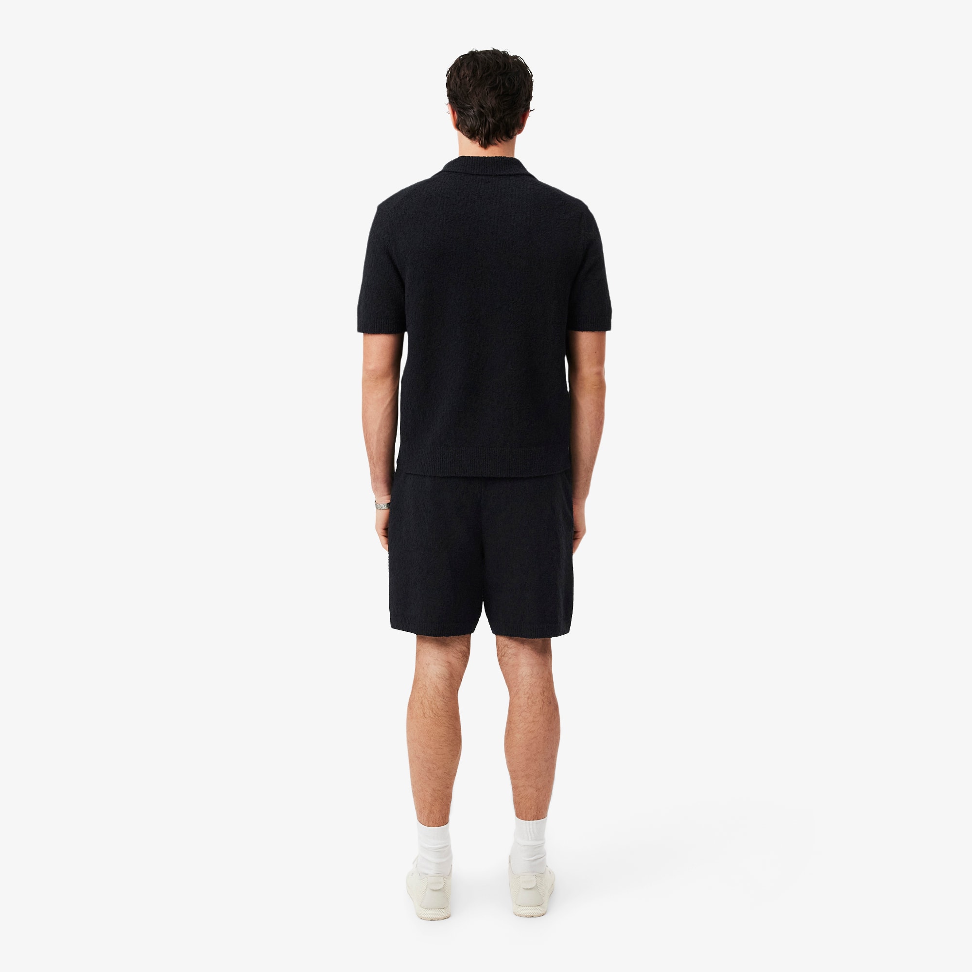 Thumbnail - Lacoste Shorts aus Bouclé-Strick - Schwarz Size S