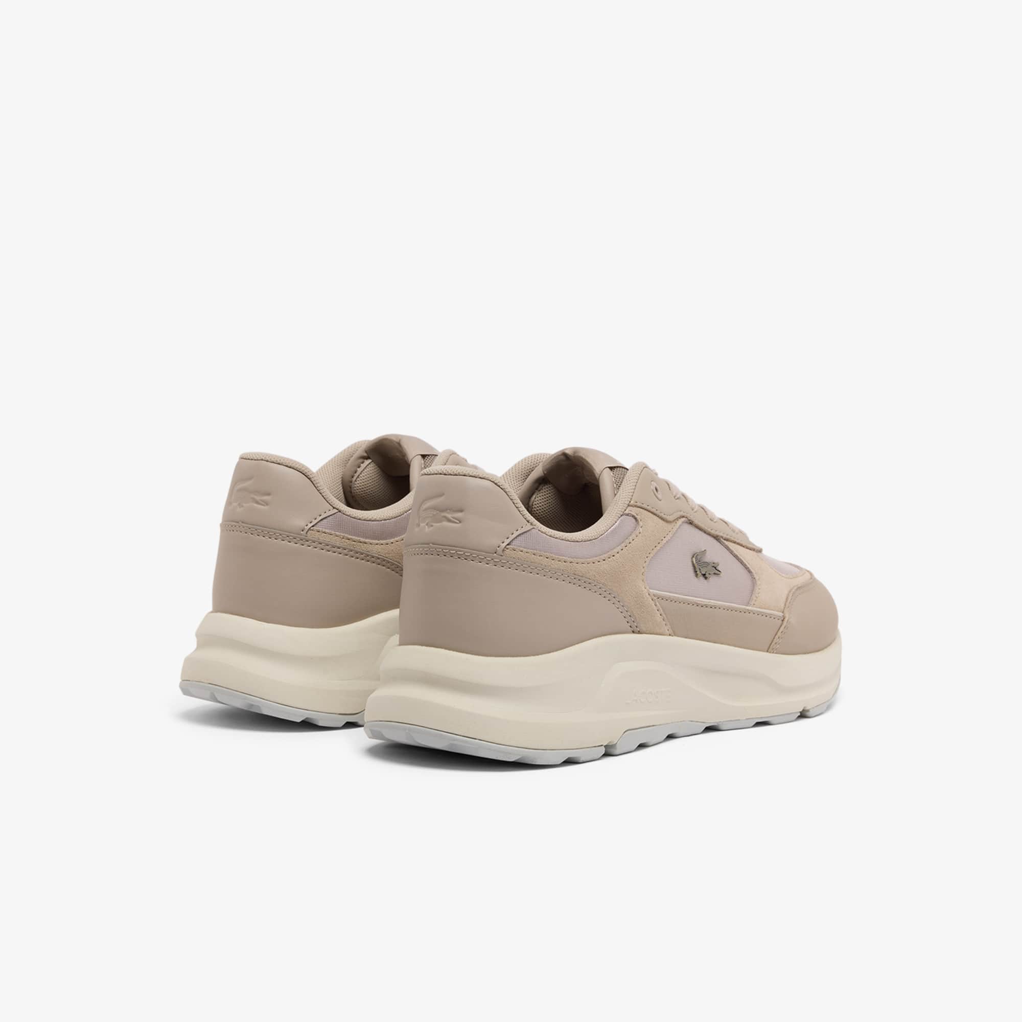 Thumbnail - Lacoste Herren-Sneakers Run Set aus Wildleder - NAT/OFF WHT Size 44.5