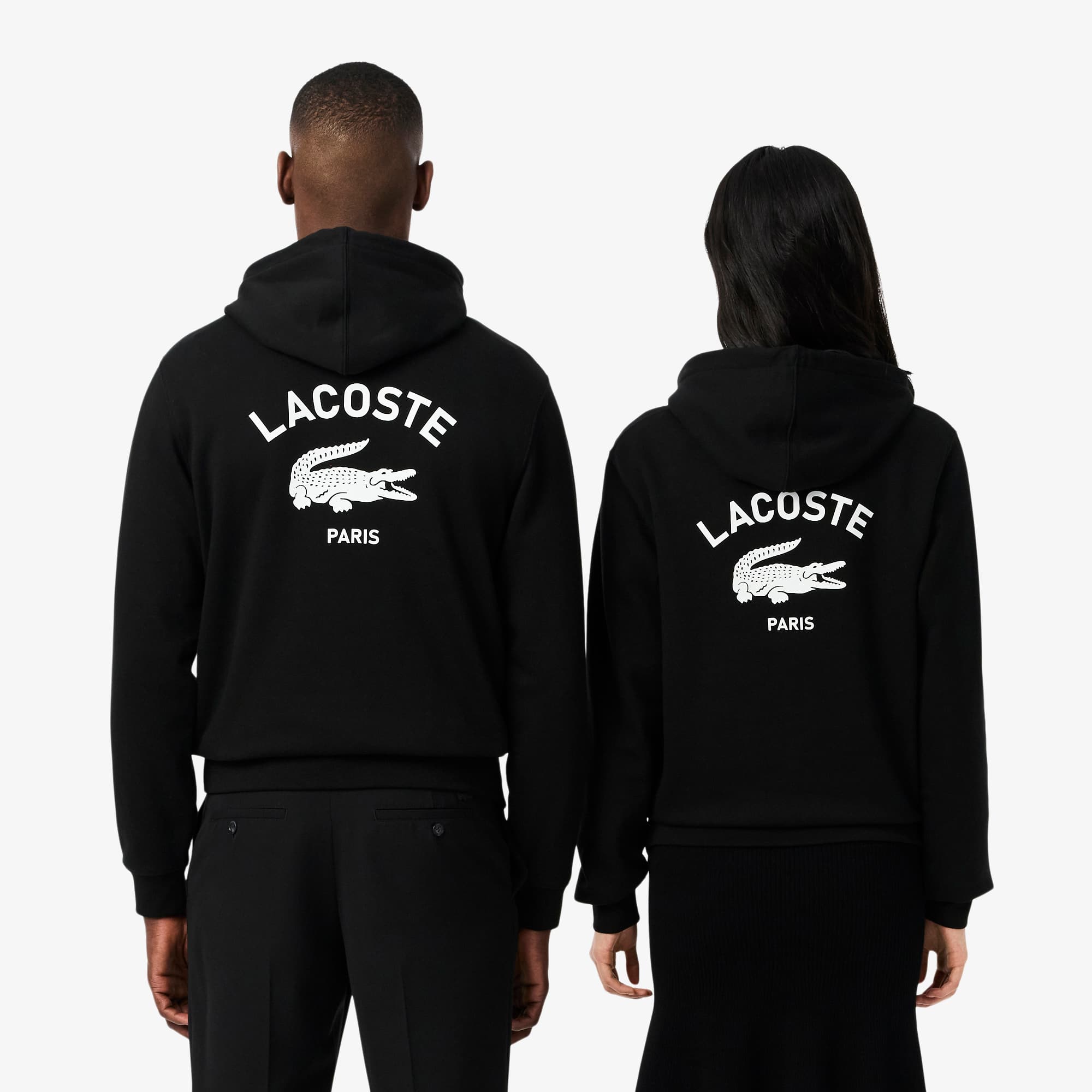 Thumbnail - Lacoste Hoodie mit Print - Schwarz Size XXL
