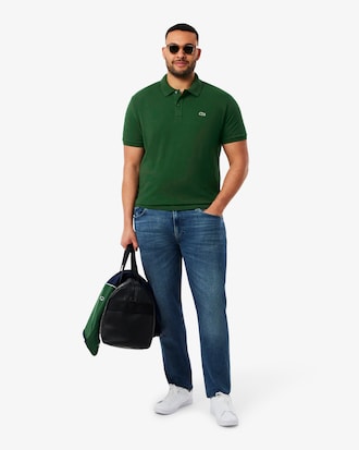 Slim Fit-Polohemd L.12.12 aus Piqu&eacute;