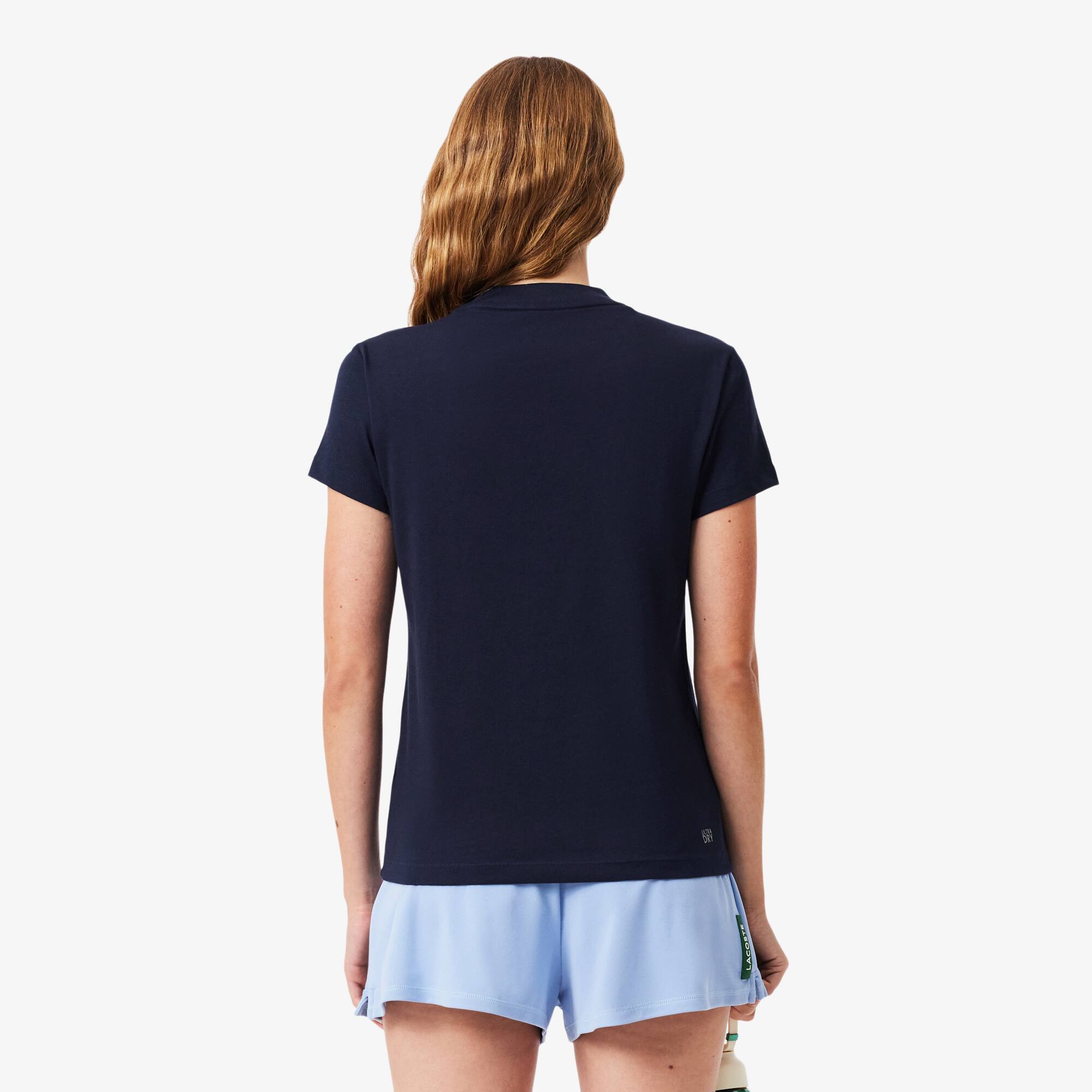 Thumbnail - Lacoste Sport-T-Shirt aus technischer Baumwolle mit Ultra Dry-Technologie - Navy Blau Size 38