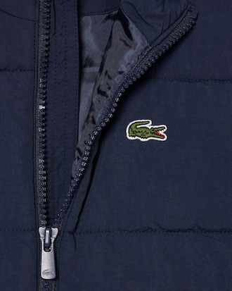Ärmellose Daunenjacke aus Taft