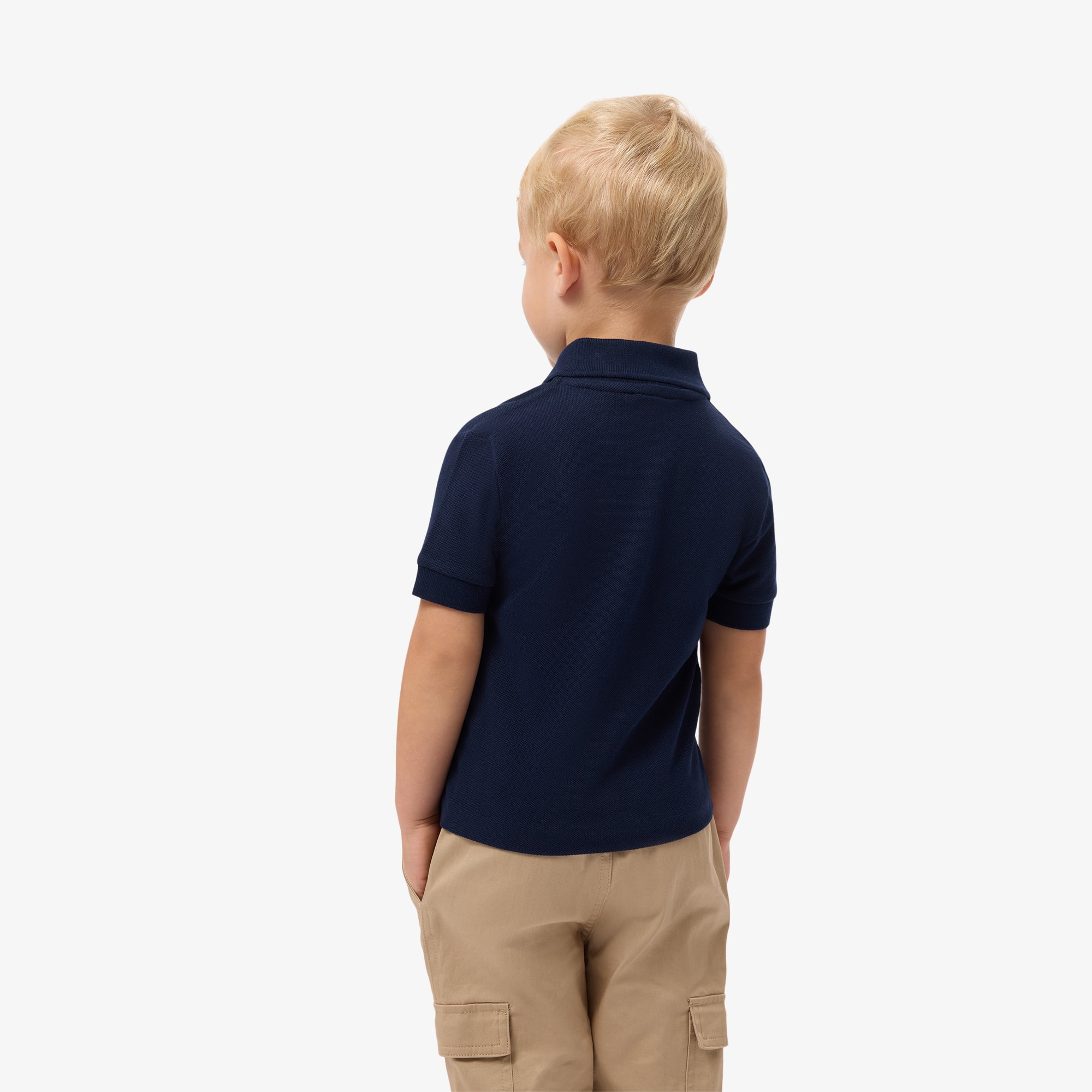 Thumbnail - Lacoste Polohemd aus Piqué mit Colorblock-Design - Navy Blau / Khaki Grün / Weiß / Blau Size 3 - 3A