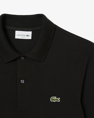 Slim Fit-Polohemd L.12.12 mit langen &Auml;rmeln