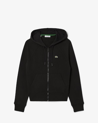 Hoodie aus Fleece mit Reißverschluss