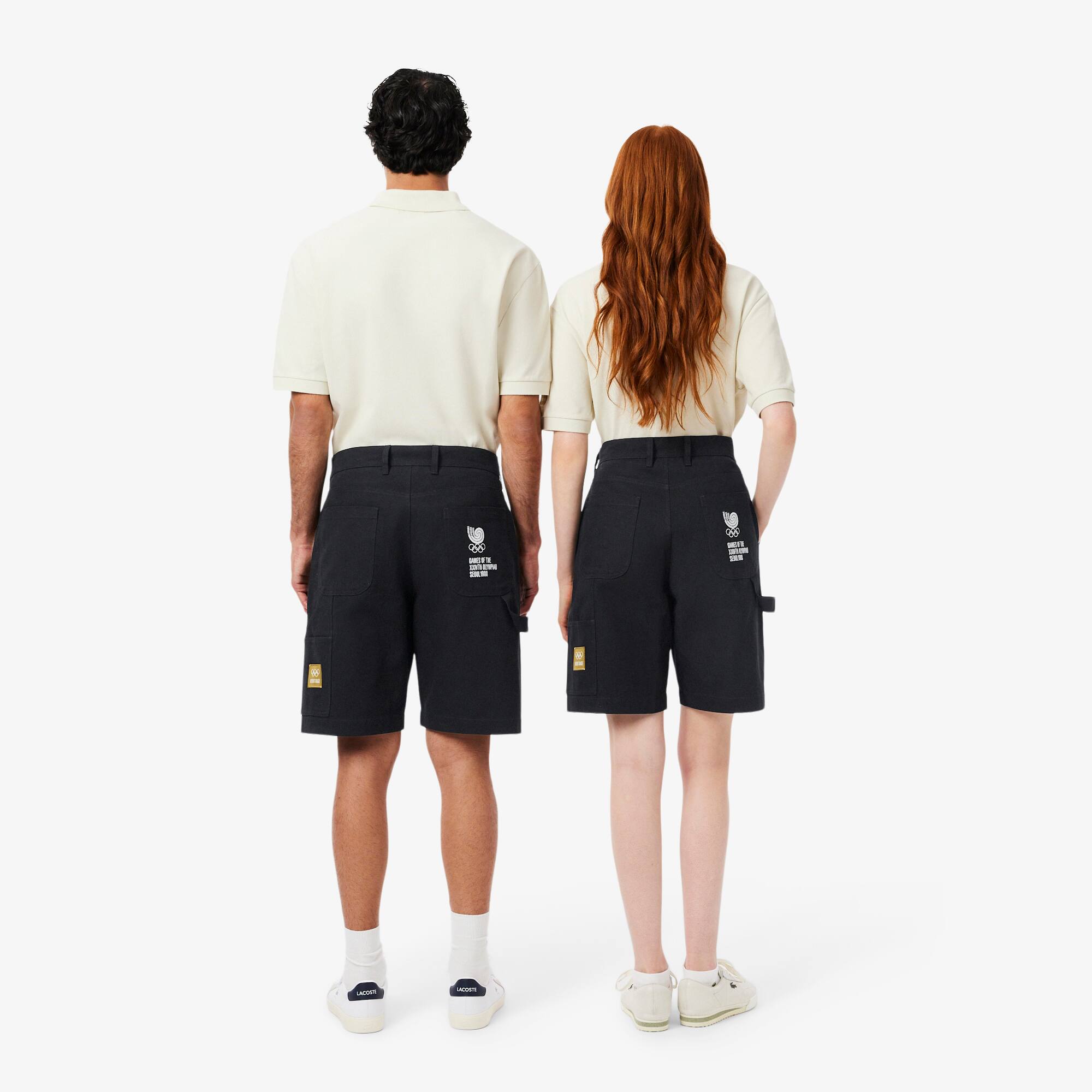 Thumbnail - Lacoste Cargo-Shorts Olympic Heritage Seoul 1988 - Schwarz Size XXS