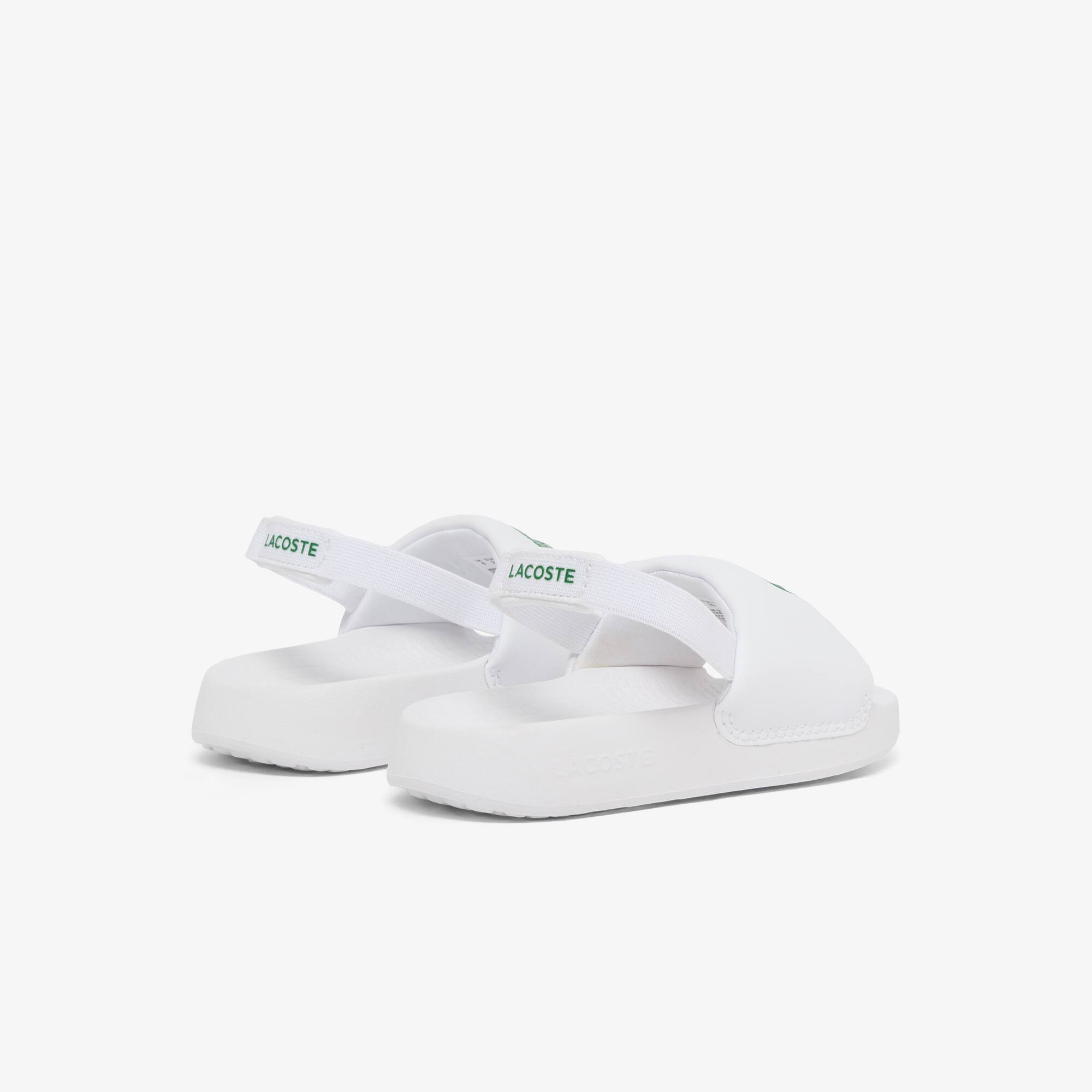 Thumbnail - Lacoste Baby-Schlappen Serve Slide 1.0 - WHITE/DARK GREEN Size 19