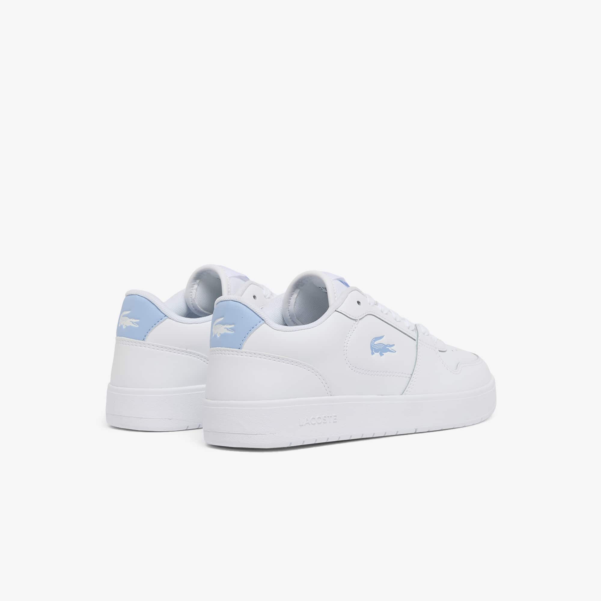 Thumbnail - Lacoste Damen-Sneakers Court Ace aus Leder - WHITE/LIGHT BLUE Size 38