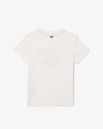 T-Shirt aus Baumwolle mit Signatur-Print
