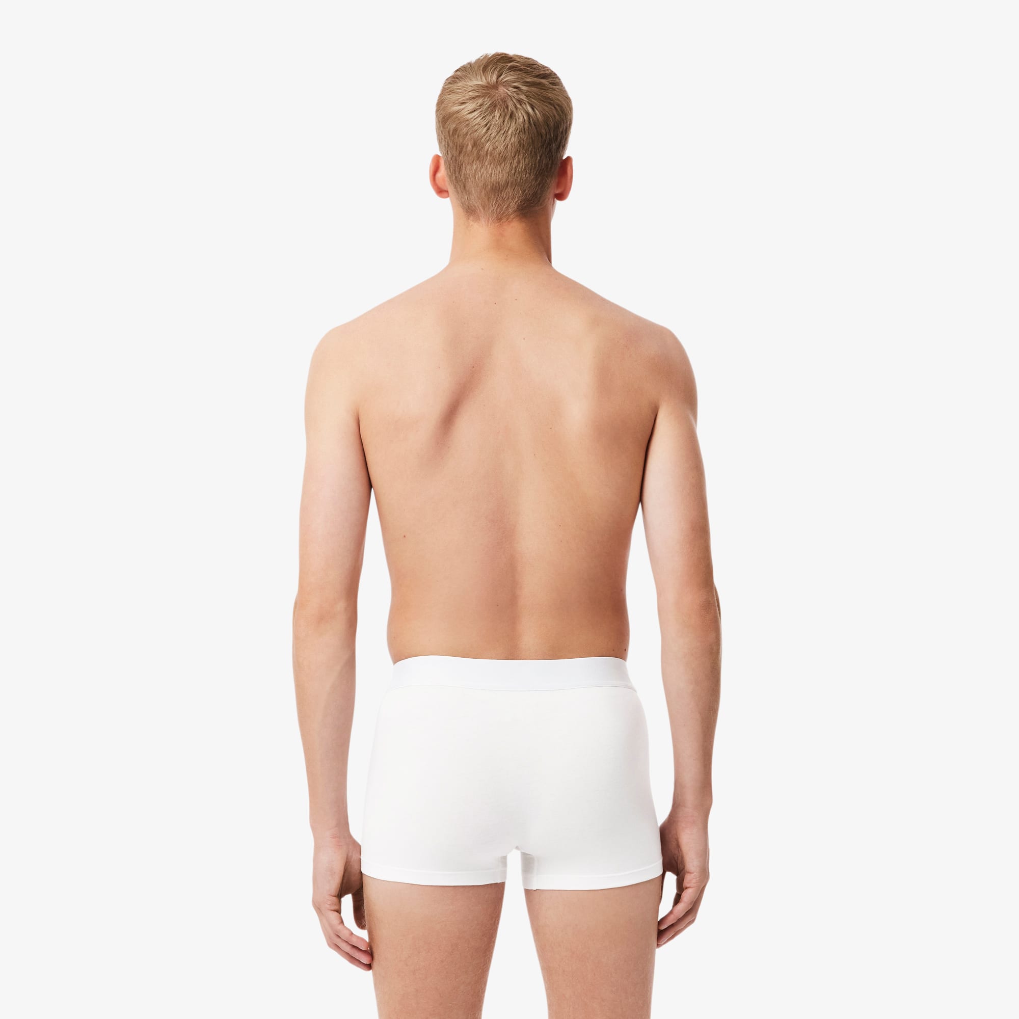 Thumbnail - Lacoste 3er-Pack Trunks aus Stretch-Jersey - Blanc / Vert / Noir Size XXL