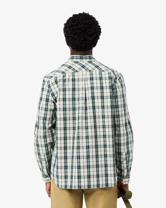 Kariertes Regular Fit-Hemd aus Popeline