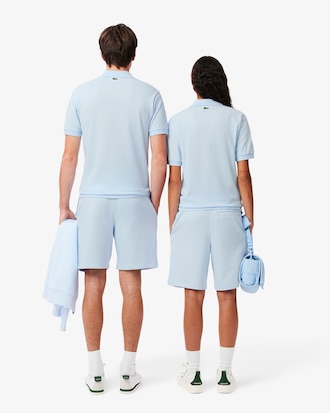 Shorts aus Baumwollfleece mit Druck