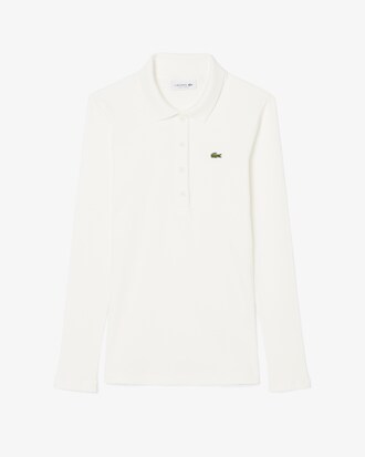 Slim Fit-Polohemd L.12.D aus gerippter Baumwolle