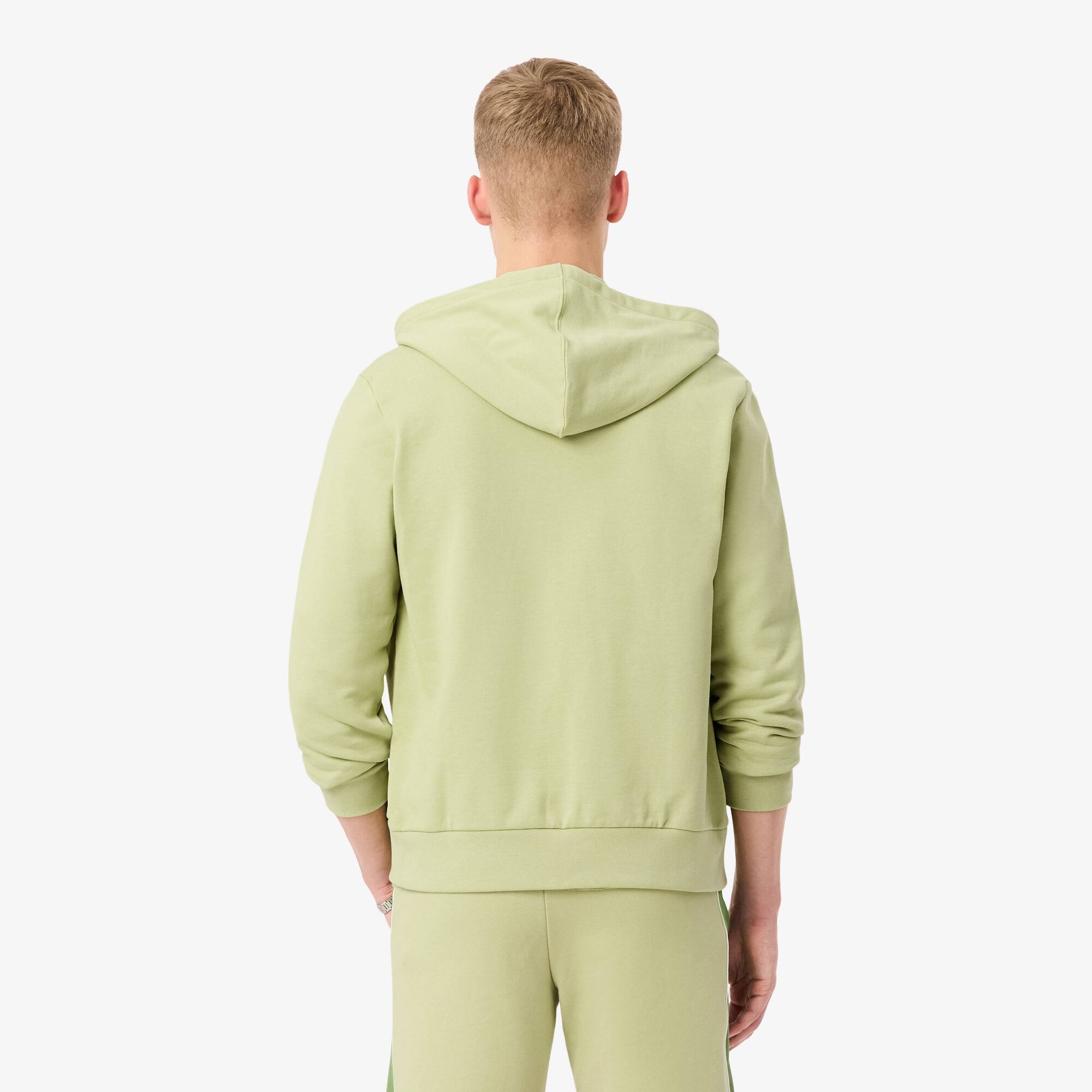 Thumbnail - Lacoste Hoodie mit Reißverschluss und Colorblock-Design - Grün Size M