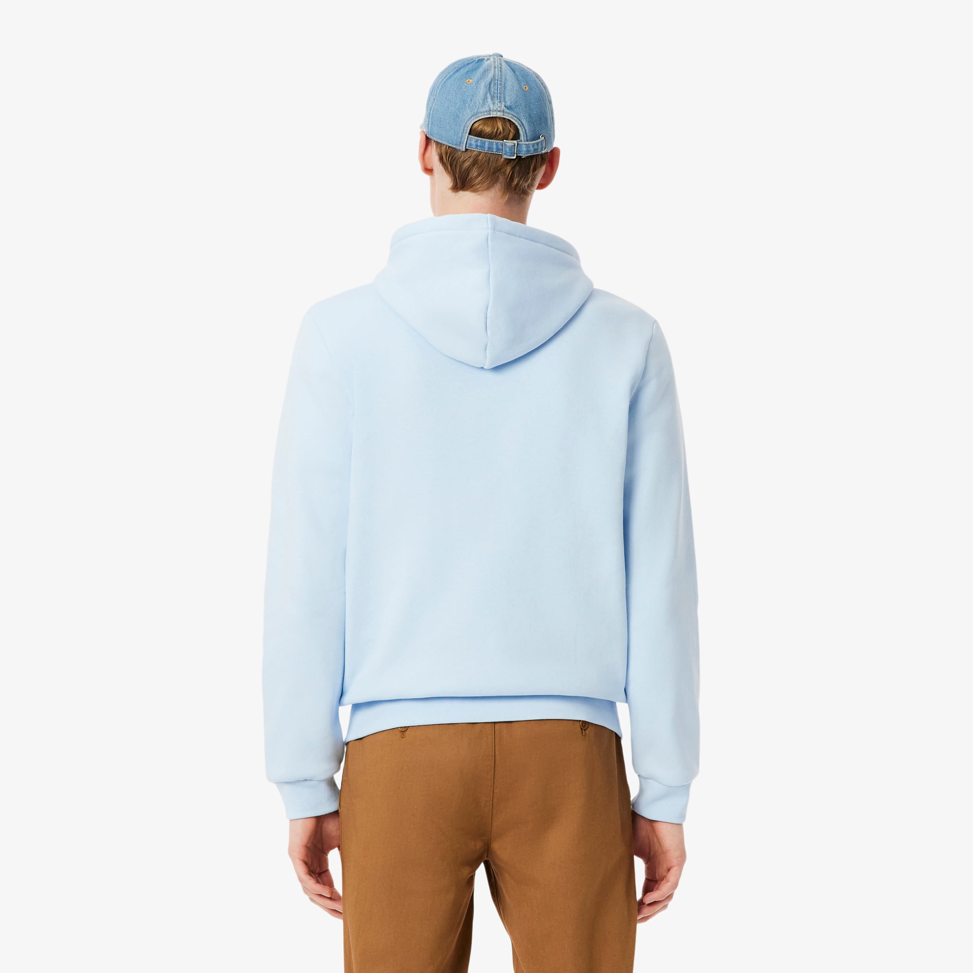 Thumbnail - Lacoste Hoodie aus Fleece mit Reißverschluss - Hellblau Size 3XL