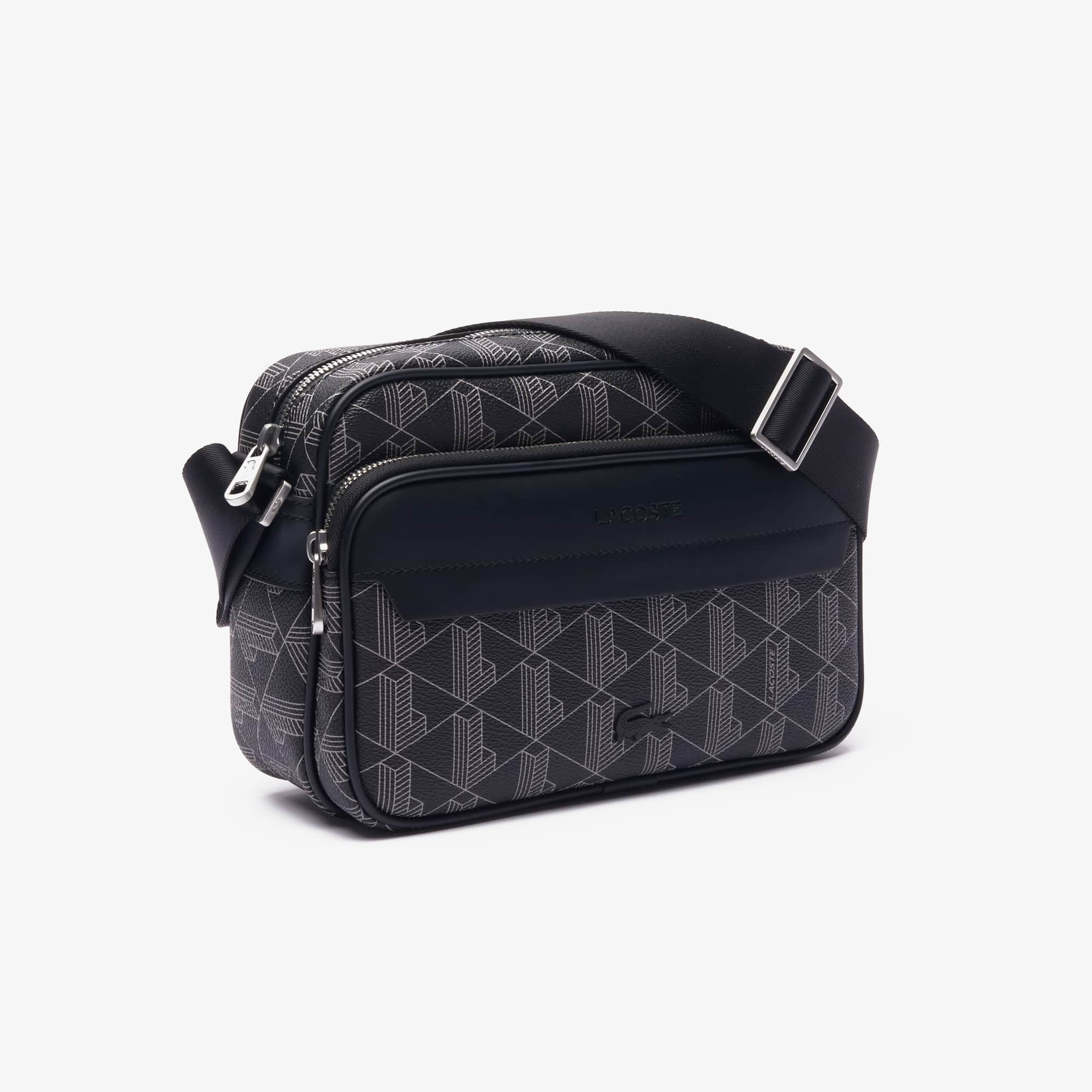 Thumbnail - Lacoste Schultertasche The Blend - MONOGRAM NOIR GRIS Size One Size