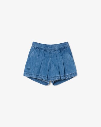 Faltenskort aus Denim