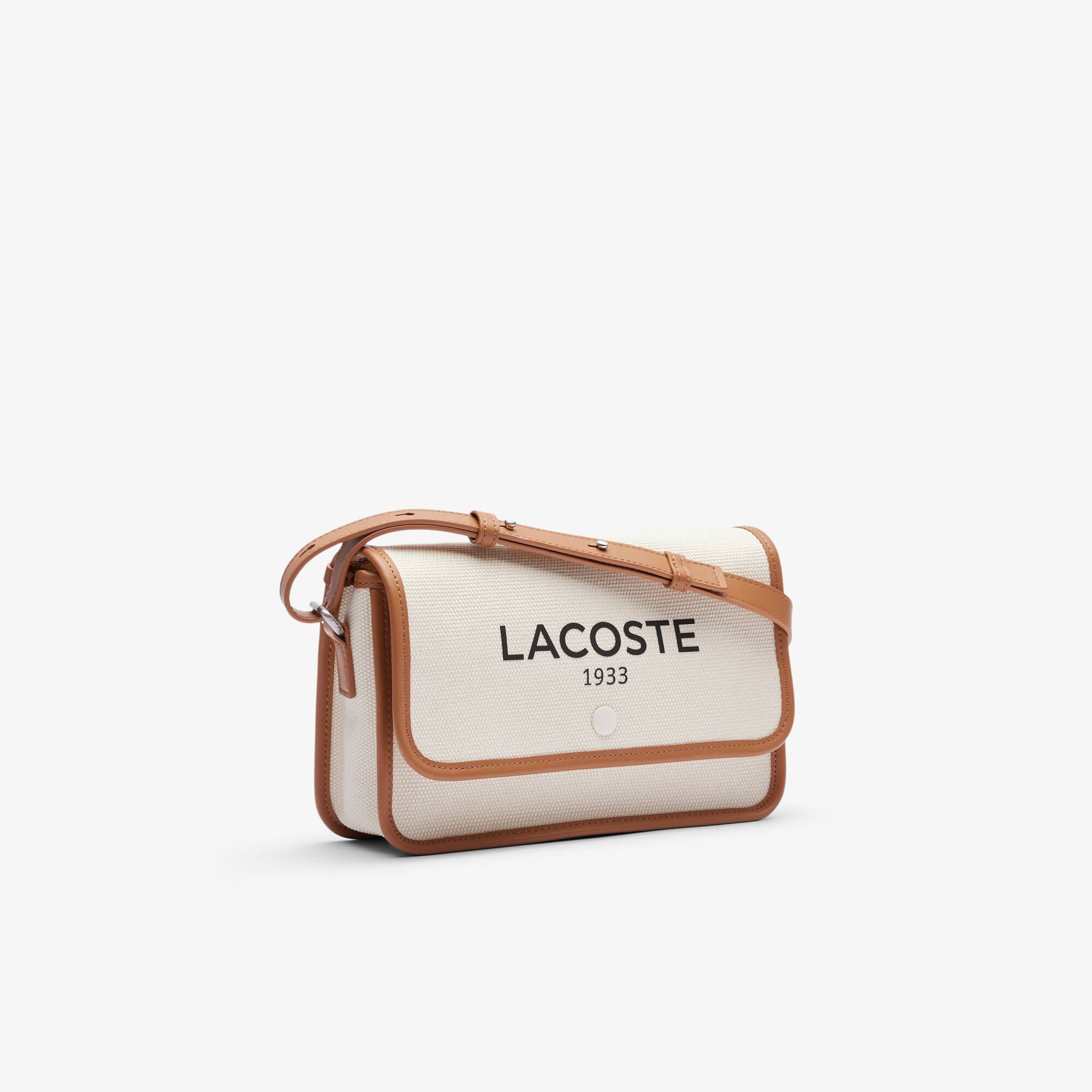 Thumbnail - Lacoste Umhängetasche Heritage aus Canvas mit Klappverschluss - NATURAL TAN Size One Size