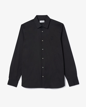 Slim Fit-Hemd aus Stretch-Popeline