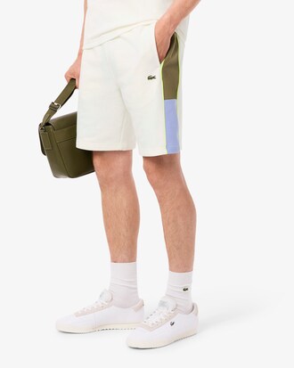 Shorts aus Fleece mit Colorblock-Design