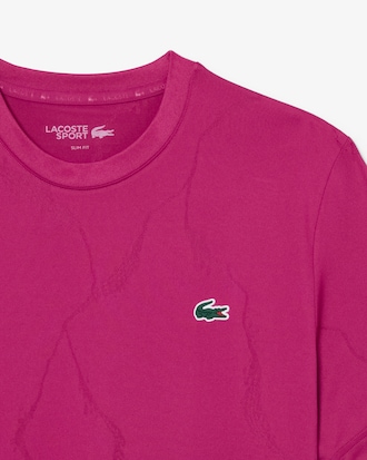 Tennis-T-Shirt aus Jacquard mit Kroko-Print und Ultra-Dry-Technologie