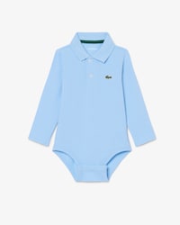 Baby-Body aus Piqu&eacute; mit langen &Auml;rmeln