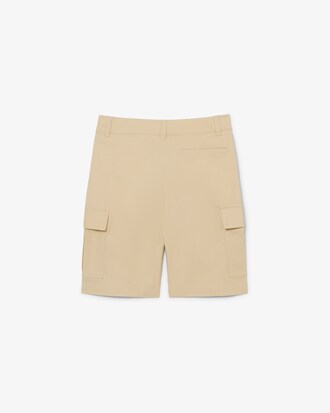 Lange Cargoshorts aus Gabardine