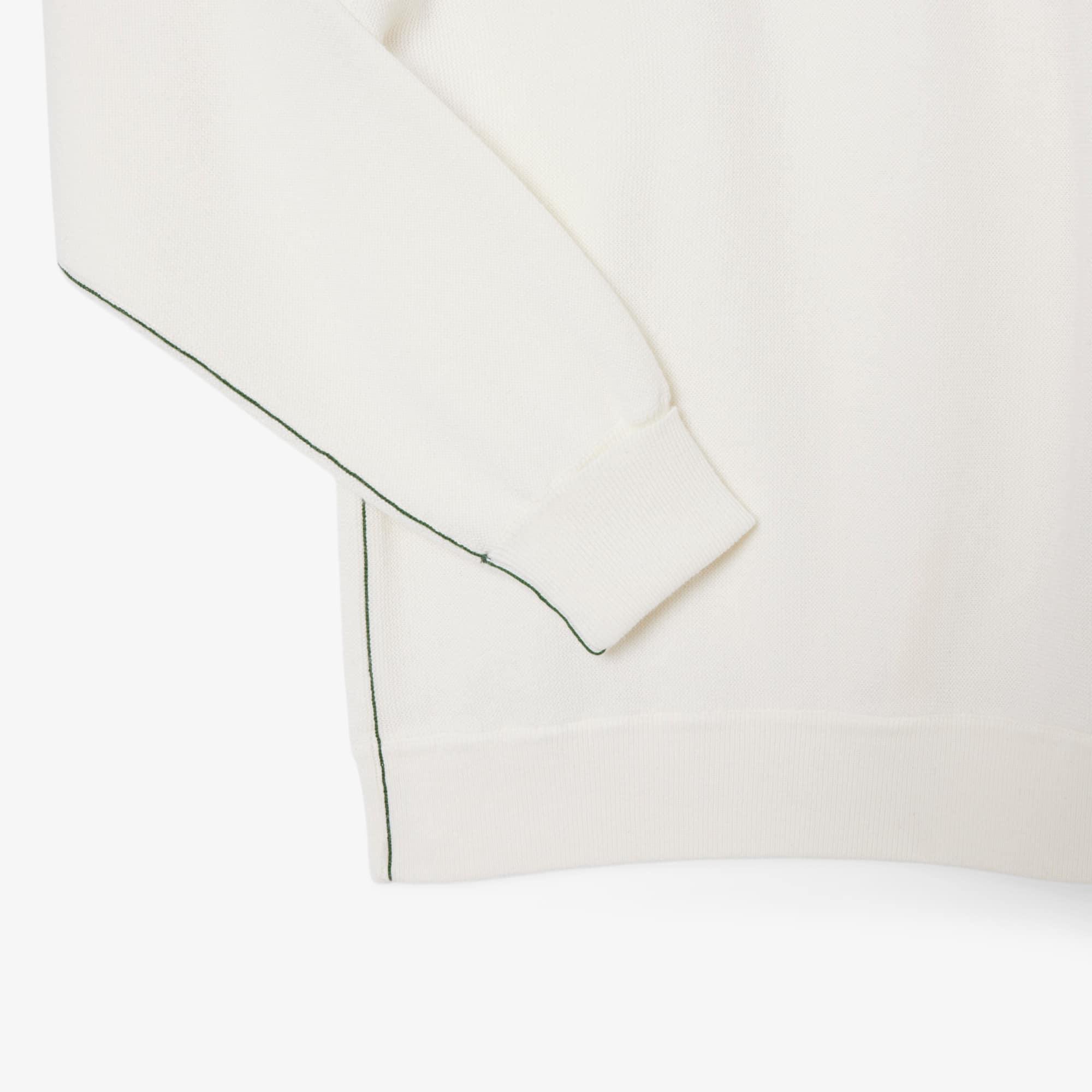 Thumbnail - Lacoste Relaxed Fit-Pullover aus Baumwolle mit Rundhalsausschnitt - Weiß Size 34