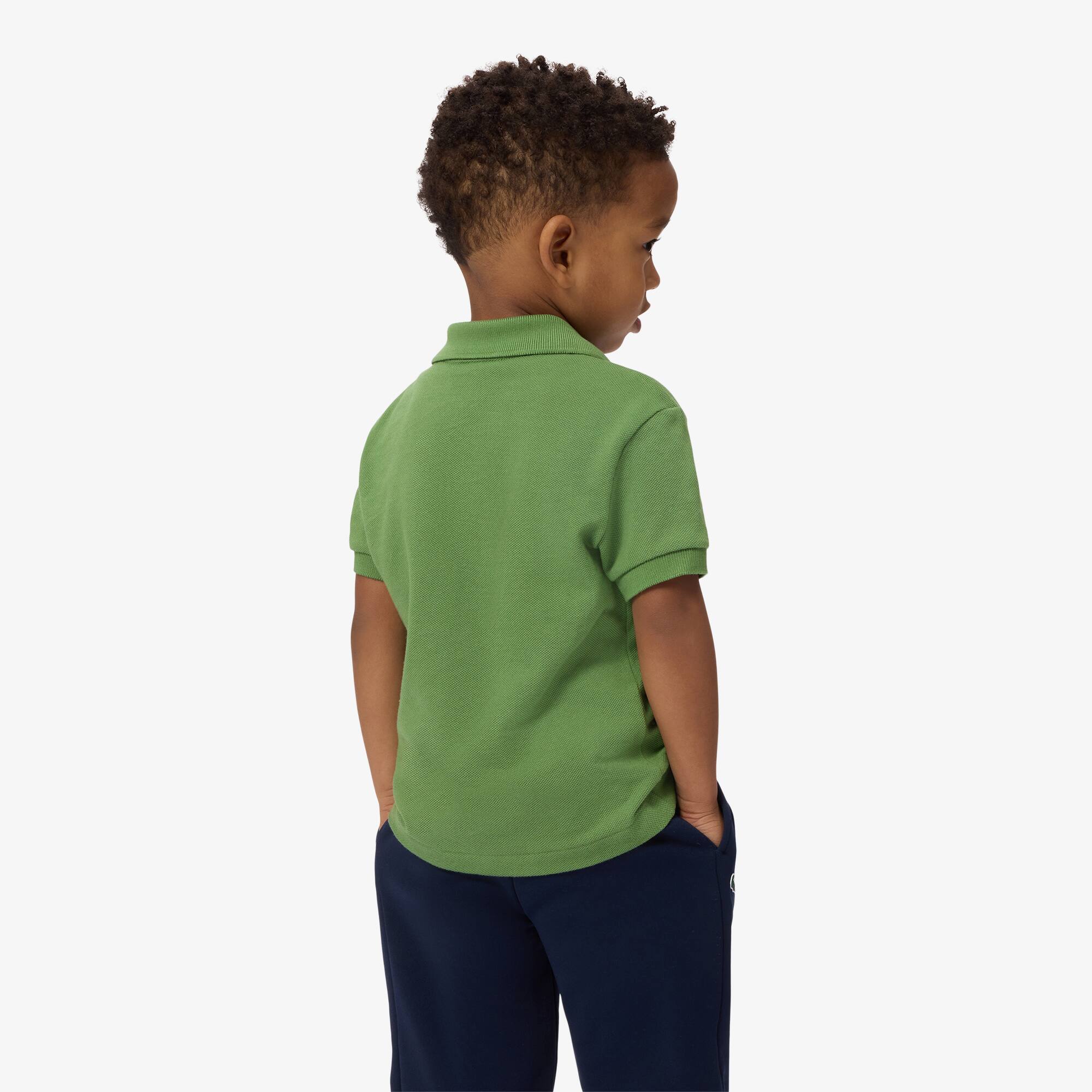 Thumbnail - Lacoste Polohemd aus Petit Piqué - Grün Size 4 - 4A