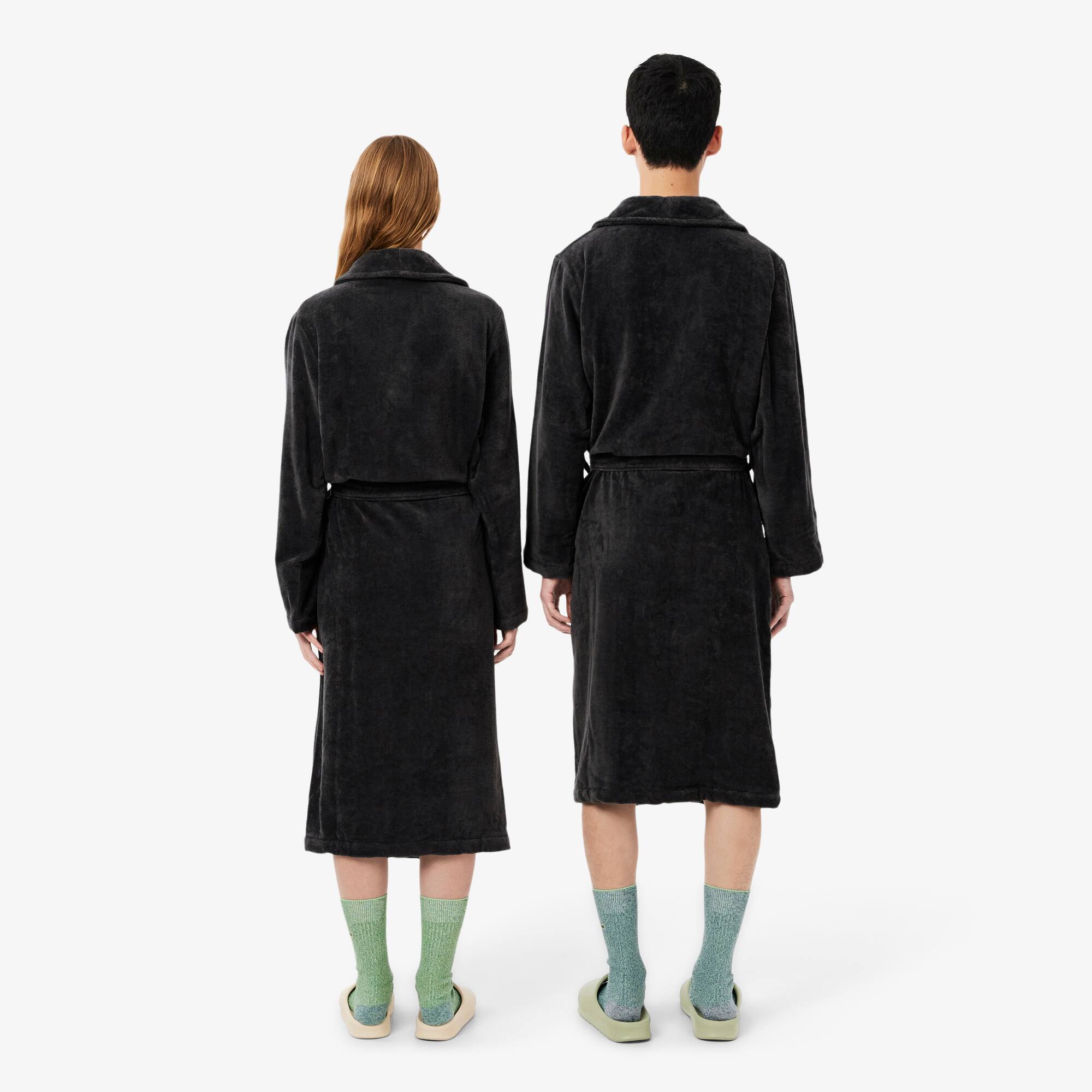 Thumbnail - Lacoste L René Bademantel - GREY Size L