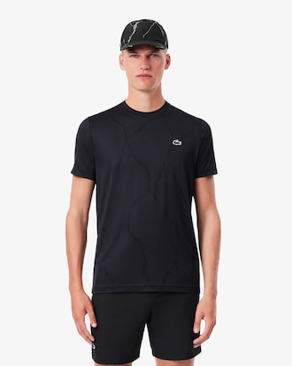 Tennis-T-Shirt aus Jacquard mit Kroko-Print und Ultra-Dry-Technologie