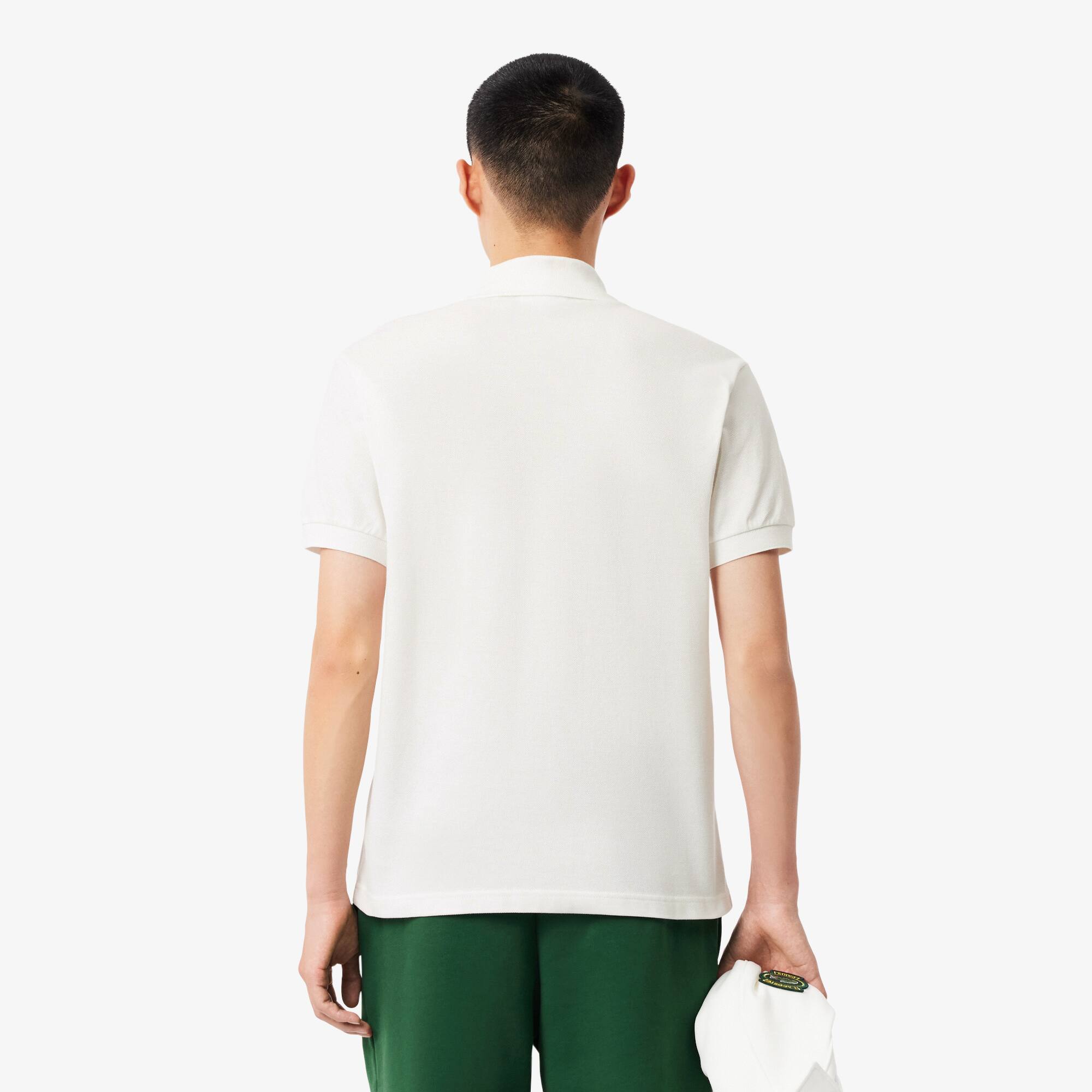 Thumbnail - Lacoste Classic Fit-Polohemd aus Mini-Piqué mit Badge - Weiß Size 4XL